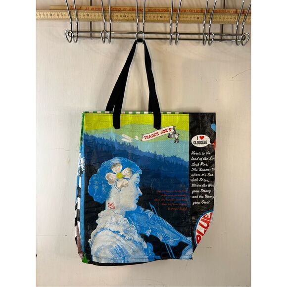 Trader Joe reusable shopping bag woman violin - Picture 2 of 3